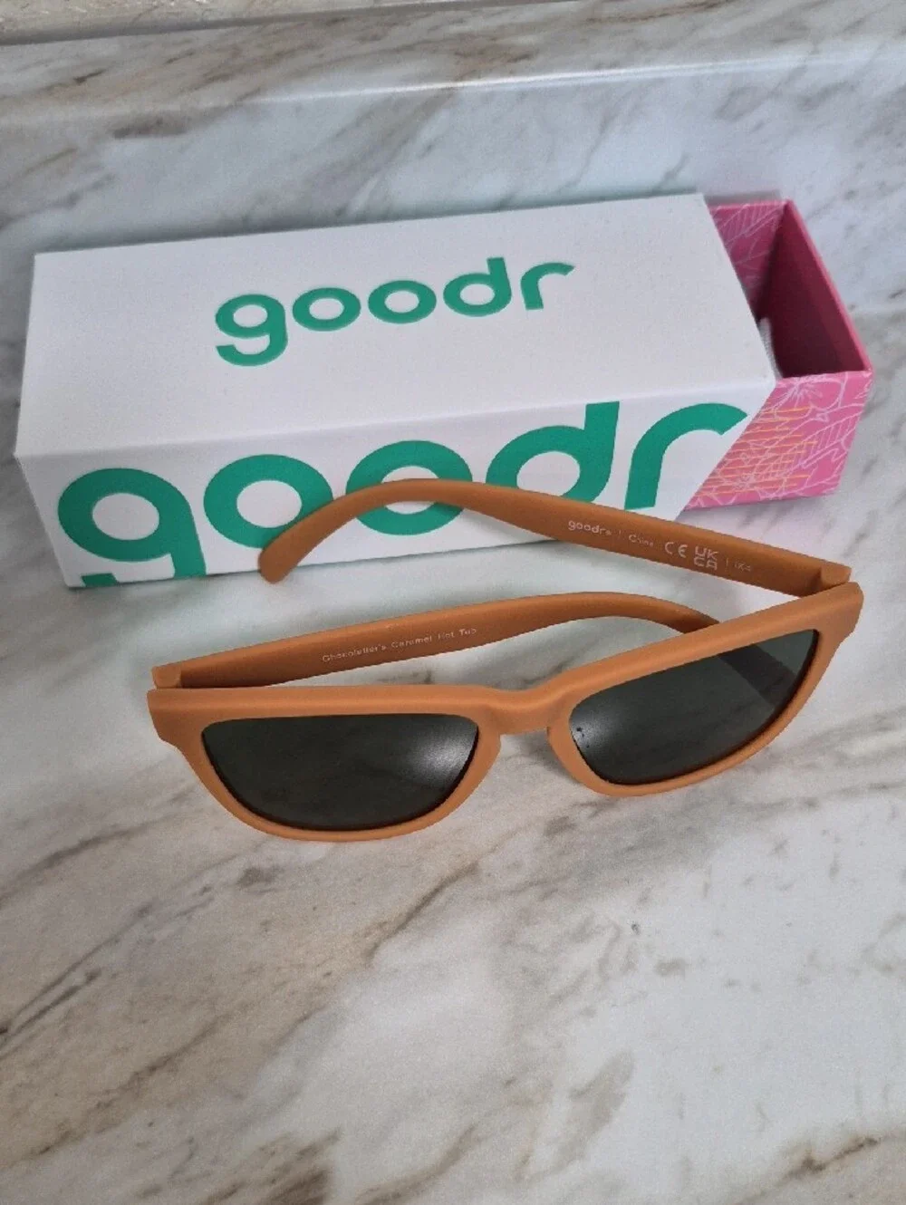 goodr Man's Orange Sunglasses with Dark Lenses
